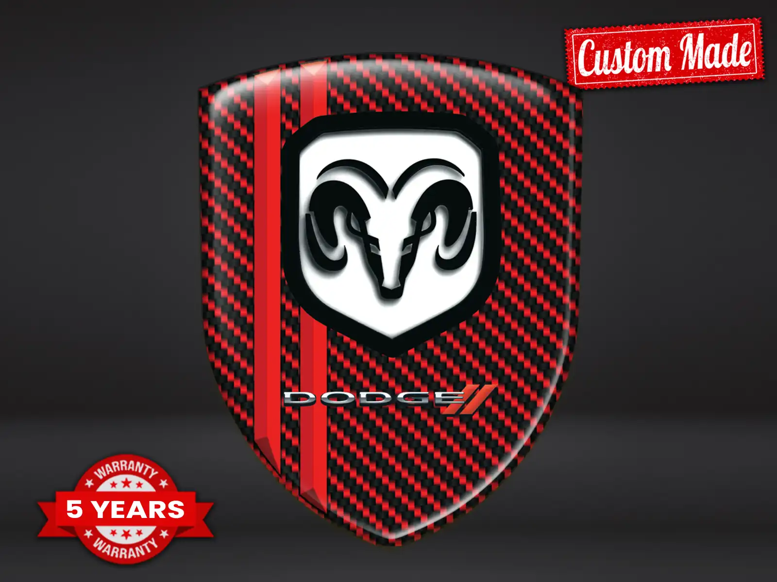 Dodge Badges Auto Pro Max Résistants Stylé Design